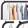 AZHANGYB Clothes Rack with Shelf, Free-Standing Garment Rack for Hanging Clothes, Coat Rack, Small Metal Clothes Rack Heavy Duty, Industrial Clothing Rack (1m) view 2