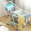 AZHANGYB Outdoor Drying Rack Clothing Foldable, Clothes Drying Rack, Collapsible Laundry Rack with Hanging Rods, Shoe Hangers, Adjustable Wing and Foldable Design (1.6m) view 4