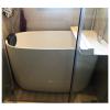 Bathtub Tray Folding Bathtub Cover Bathtub Tray, Plastic Dust-Proof Board Shutter Bath Lid, Bathtub Insulation Cover for Spa, Bathroom & Shower, 0.6cm Thickness Multifunctional ( Color : White , Size view 1