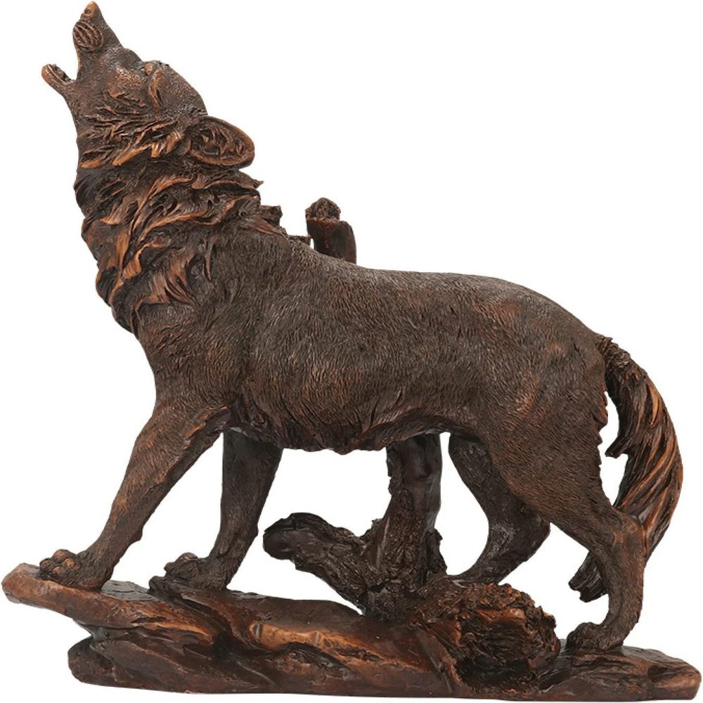 ZTHOME Wild Wolf Totem Decorative StatueResin Modern Art Sculpture Domineering Home Living Room Outdoor Garden Statue
