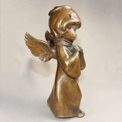 ZTHOME Antique Brass Big Statue Sculpture Vintage Home Decorations Accessories Crafts Desktop Ornaments Cute Figurines Gifts