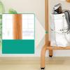 AZHANGYB Clothes Rack, Industrial Pipe Clothing Rack with Shelves, Heavy Duty Clothes Hanging Rack, Standard Rod Garment Rack On Wheels, Storage Display, Metal (1.2m) view 2