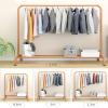 AZHANGYB Clothes Rack, Industrial Pipe Clothing Rack with Shelves, Heavy Duty Clothes Hanging Rack, Standard Rod Garment Rack On Wheels, Storage Display, Metal (1.2m) view 3