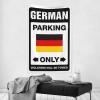 CakJuice Man Cave Decorations German Parking Only Tapestry Wall Hanging Tapestries for Bedroom (Size : 100X150CM) view 2
