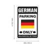 CakJuice Man Cave Decorations German Parking Only Tapestry Wall Hanging Tapestries for Bedroom (Size : 100X150CM) view 4