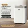 1200 Sq Ft Automatic or Manual Drainage Dehumidifier for Large Rooms, Basements, Bathrooms, and Bedrooms, 40db Noise Reduction, Air Filter, Best Dehumidifiers for Home (2003 Negative ion) view 2