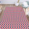 Red Black White Checkered Pattern Kids Rugs, Modern Funky Large Bedroom Carpet, Protect Flooring from Scratches and Damages for Decor Teen Boys Room Floor Lounge Nursery, 3ft x 5ft view 1