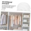 COLLBATH 5pcs Breathable Garment Shoulder Transparent Suit Bags for Closet Storage Washable Dust Protectors for Coats and Suits Peva Material view 3