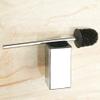 KAAZEE Toilet Brush 304 Stainless Steel Toilet Brush Holder Bathroom Cleaning Brush Holder with Toilet Brush Wall Mount Toilet Bowl Brush for Home Bathroom (Color : Silver) view 3