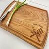 Personalized Cutting Board, BBQ Themed, Grill Master, Personalized BBQ Cutting Board, Gift for Dad, Fathers Day Gift, Retirement Gift, 136 (Cherry, Handle 16" x 10.5") view 2
