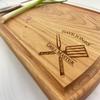 Personalized Cutting Board, BBQ Themed, Grill Master, Personalized BBQ Cutting Board, Gift for Dad, Fathers Day Gift, Retirement Gift, 136 (Cherry, Handle 16" x 10.5") view 3