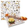 300pcs Deli Paper Sheets 12"x12", Wax Paper Sheets for Food, Grease Resistant Sandwich Wrapping Paper, Premium Food Basket Liners for Bakery, BBQ, Picnic, Home Party, Festival and Outdoors view 1