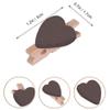 SKYPRO 100Pcs Black Mini Wooden Heart Clothespins, Multicolor Small Clothespins with Heart, 3cm Heart Photo Clips, DIY Craft view 2