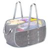Collapsible Laundry Baskets, Pop Up Laundry Baskets with Reinforced Handles, Lightweight Foldable Laundry Basket for LaundryRoom,Bathroom or Travel (Gray) view 1