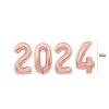 16 Inch 2024 Balloons Rose Gold, 2024 Foil Number Balloons for 2024 New Year Eve Festival Party Supplies Graduation Decorations, Rose Gold view 2