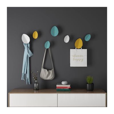 LUCBEI Rack for Wall Wall Mount Clothes Rack Aesthetic Metal Portable Clothes Rack Bedroom Creative Modern Biblioteca Hall Furniture Coat Rack