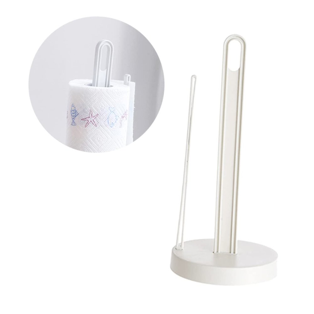 UPKOCH Farmhouse Paper Towel Holder Upright Counter Decor Plastic Paper Holder Grey
