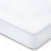 Fitted Mattress Protector - Full-XL Size Fitted Mattress Protector 14 Inch Deep Pocket - Encasement Style Mattress Protector Fitted Sheet (White) view 1