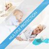 Fitted Mattress Protector - Full-XL Size Fitted Mattress Protector 14 Inch Deep Pocket - Encasement Style Mattress Protector Fitted Sheet (White) view 3