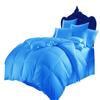 WegaLinen 5 Piece Bedding Down Alternative Comforter Queen 88x88 All Season Queen Comforter Box Stitched Turquise Blue Solid Colour view 1