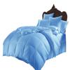 WegaLinen 3 Piece Bedding Down Alternative Comforter Twin 64x88 All Season Twin Comforter Box Stitched Sky Blue Solid Colour view 1
