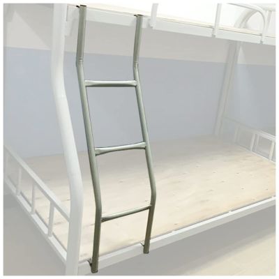 LXLZYXSF Kids Room Twin Bunk Ladder Hook-On Elevated Bed Ladder 3 Steps, Loft Bed Ladder for Son Daughter, Iron Replacement Ladder (Color : W-G, Size : 1.16m/3.8ft/45.6in)