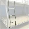 LXLZYXSF Kids Room Twin Bunk Ladder Hook-On Elevated Bed Ladder 3 Steps, Loft Bed Ladder for Son Daughter, Iron Replacement Ladder (Color : W-G, Size : 1.16m/3.8ft/45.6in) view 1