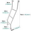 LXLZYXSF Kids Room Twin Bunk Ladder Hook-On Elevated Bed Ladder 3 Steps, Loft Bed Ladder for Son Daughter, Iron Replacement Ladder (Color : W-G, Size : 1.16m/3.8ft/45.6in) view 3
