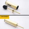 KAAZEE Toilet Brush Round Stainless Steel Toilet Brush Holder Bathroom Cleaning Tool Holder with Toilet Brush Toilet Cleaning Brush for Home Bathroom view 4