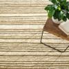 Dash and Albert Calder Stripe Kelp Handwoven Jute Rug, 10 X 14 Feet, Green Stripe Pattern view 4