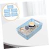 Hemoton 5Pcs Rectangular Plastic Storage Baskets Hollow Design for Home Office Organization Multi-function Storage Bins for School Supplies Clothes Cosmetics and More view 2