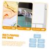 Hemoton 5Pcs Rectangular Plastic Storage Baskets Hollow Design for Home Office Organization Multi-function Storage Bins for School Supplies Clothes Cosmetics and More view 4