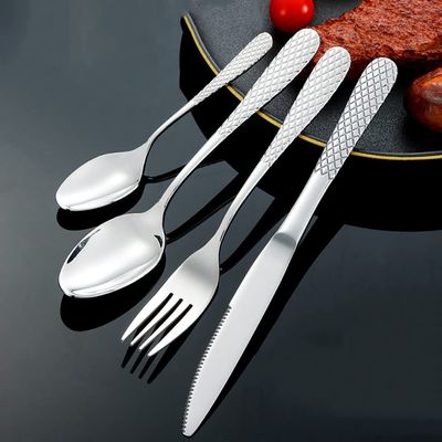 48 Piece Silverware Set for 12,Hammered Silverware Set Stainless Steel Tableware Cutlery Flatware Spoons Forks Set for Home Kitchen Restaurant, Unique Utensils Set Dishwasher Safe (Silver)
