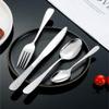 48 Piece Silverware Set for 12,Hammered Silverware Set Stainless Steel Tableware Cutlery Flatware Spoons Forks Set for Home Kitchen Restaurant, Unique Utensils Set Dishwasher Safe (Silver) view 4