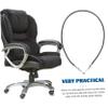 FRCOLOR Barber Chair Hydraulic Base Replacement Parts Pull Handle and Release Cable for Salon Chairs Easy to Install Fits Brands view 2
