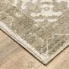 2' x 3' Beige and Ivory Oriental Power Loom Area Rug view 4