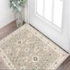 2' x 3' Beige and Ivory Oriental Power Loom Area Rug view 1