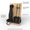 Electric Carving Knife Set - 2 Stainless-Steel Blades, Comfort Grip Handle, and Wood Storage Block for Slicing Bread, Meat and More by Classic Cuisine view 3