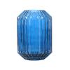 DYPASA Dry Flower Arrangement Light Luxury Geometric Vase Hydroponic Glass Vase Decoration Modern Living Room Blue Transparent Flower Arrangement Flower Utensils Table Center Decoration Flower Vase view 1