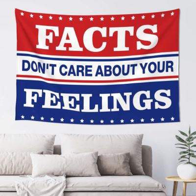 Room Door Decor Facts Don't Care About Your Feelings Tapestry Tapestry Wall Art Man Cave Decorations (Size : 75X100CM)
