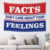 Room Door Decor Facts Don't Care About Your Feelings Tapestry Tapestry Wall Art Man Cave Decorations (Size : 75X100CM) view 1