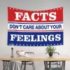 Room Door Decor Facts Don't Care About Your Feelings Tapestry Tapestry Wall Art Man Cave Decorations (Size : 75X100CM) view 3
