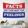 Room Door Decor Facts Don't Care About Your Feelings Tapestry Tapestry Wall Art Man Cave Decorations (Size : 75X100CM) view 4