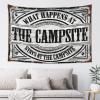 Bar Stuff for Man Cave What Happens at Campsite Stays at Campsite Tapestry Boys Bedroom Accessories Stuff for Your Room (Size : 92X150CM) view 1