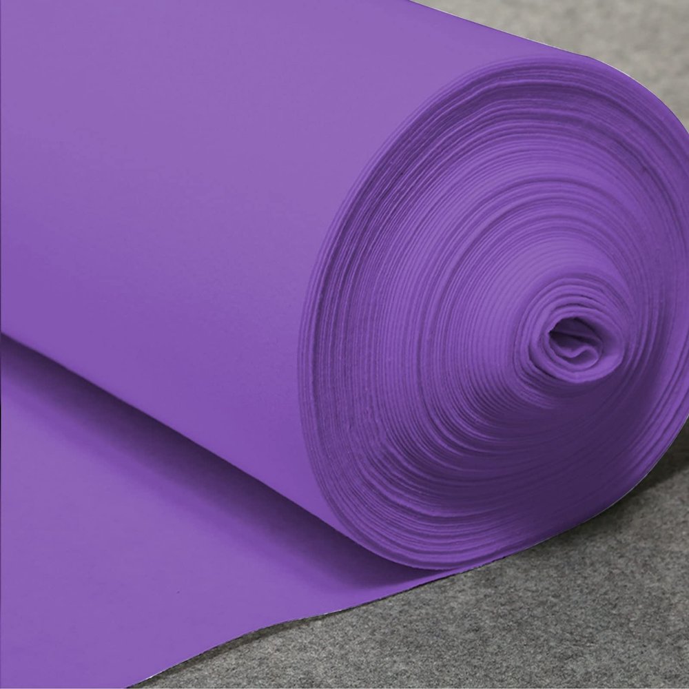 Purple Carpet Runner Runway Rug, 2mm Thickness Wedding Runner Polyester Event Carpet Decoration for Beach Party Church Stairway Outdoor, Cuttable (Size : 1x10m)