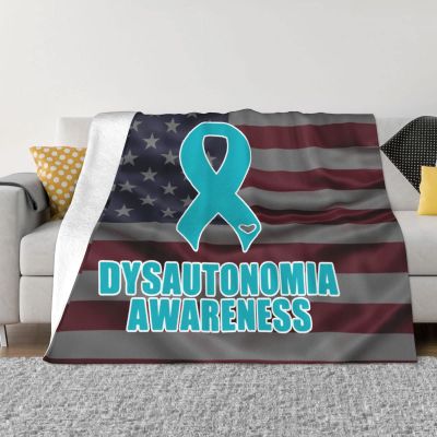 Dysautonomia Awareness Cozy Up with Our Ultra-Soft Fleece Blanket - Perfect for Home and Travel 60"x50"