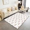 Rainbow Rug, Romantic Love Area Rug 5x7, Cute Cartoon Heart Pattern Carpet, Kawaii Brown Yellow Geometric Polka Dot Non Shedding Living Room Rugs for Kids Girls Boys view 1