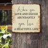 ArogGeld When You Love and Laugh Tin Sign Spiritual Christian Scripture Metal Tin Sign Decorative Wall Art Classic Wall Decoration for Home Coffee Garage Bar Man Cave 10x10in view 2
