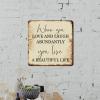 ArogGeld When You Love and Laugh Tin Sign Spiritual Christian Scripture Metal Tin Sign Decorative Wall Art Classic Wall Decoration for Home Coffee Garage Bar Man Cave 10x10in view 3