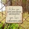 ArogGeld When You Love and Laugh Tin Sign Spiritual Christian Scripture Metal Tin Sign Decorative Wall Art Classic Wall Decoration for Home Coffee Garage Bar Man Cave 10x10in view 4